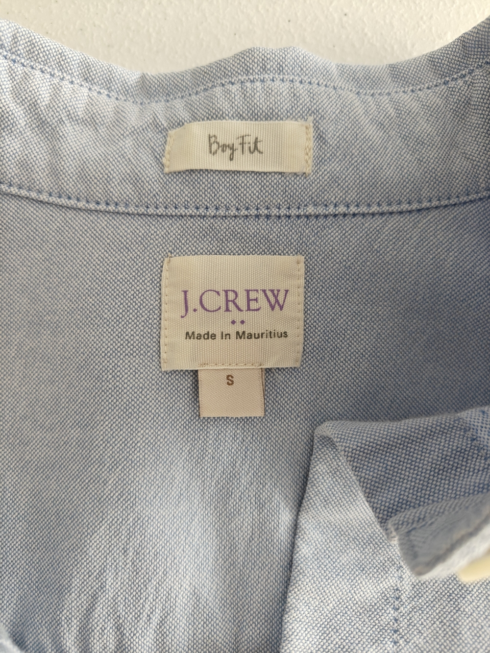 J. Crew Women's Boyfit Button Down Shirt Light Blue 100% Cotton Work Casual - Picture 3 of 4